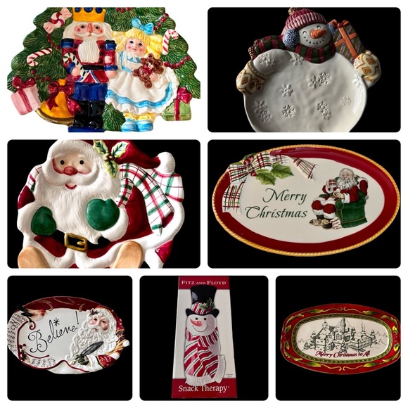 Fitz and Floyd Regal Holiday Sentiment Tray. - Picture 12 of 14